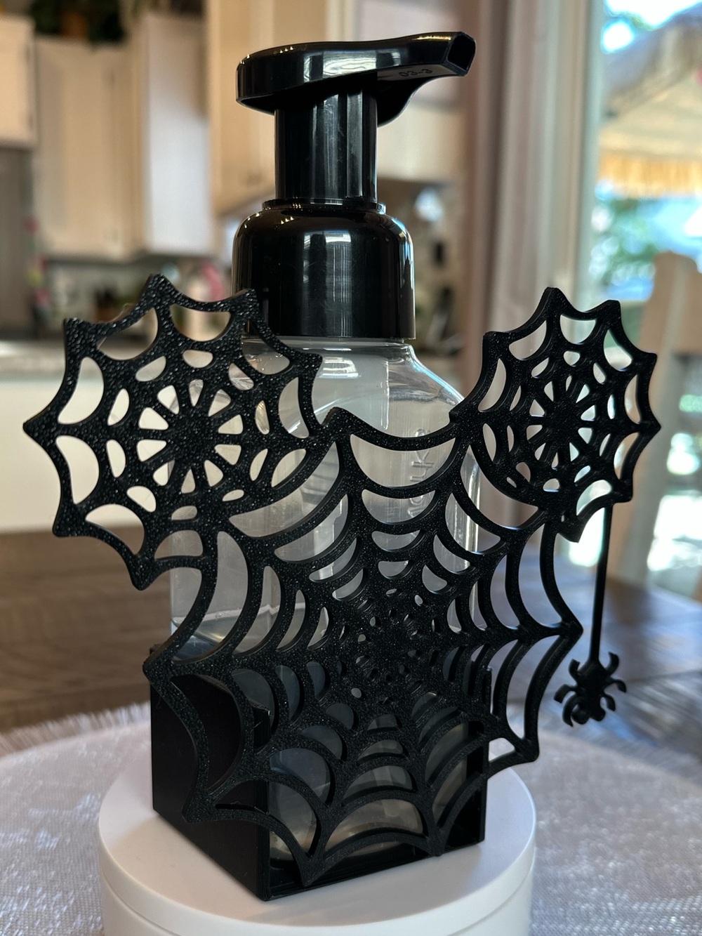 Disney Mickey Spider Web Foaming Soap Holder for Bath & Body Works Bottles - Picture 3 of 8